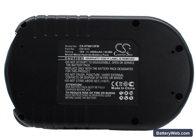 Hitachi C 18DL Replacement Battery, 18V, 3000mAh, Ni-MH 1