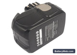 Hitachi KC 18DA Replacement Battery, 18V, 4000mAh, Li-ion 3