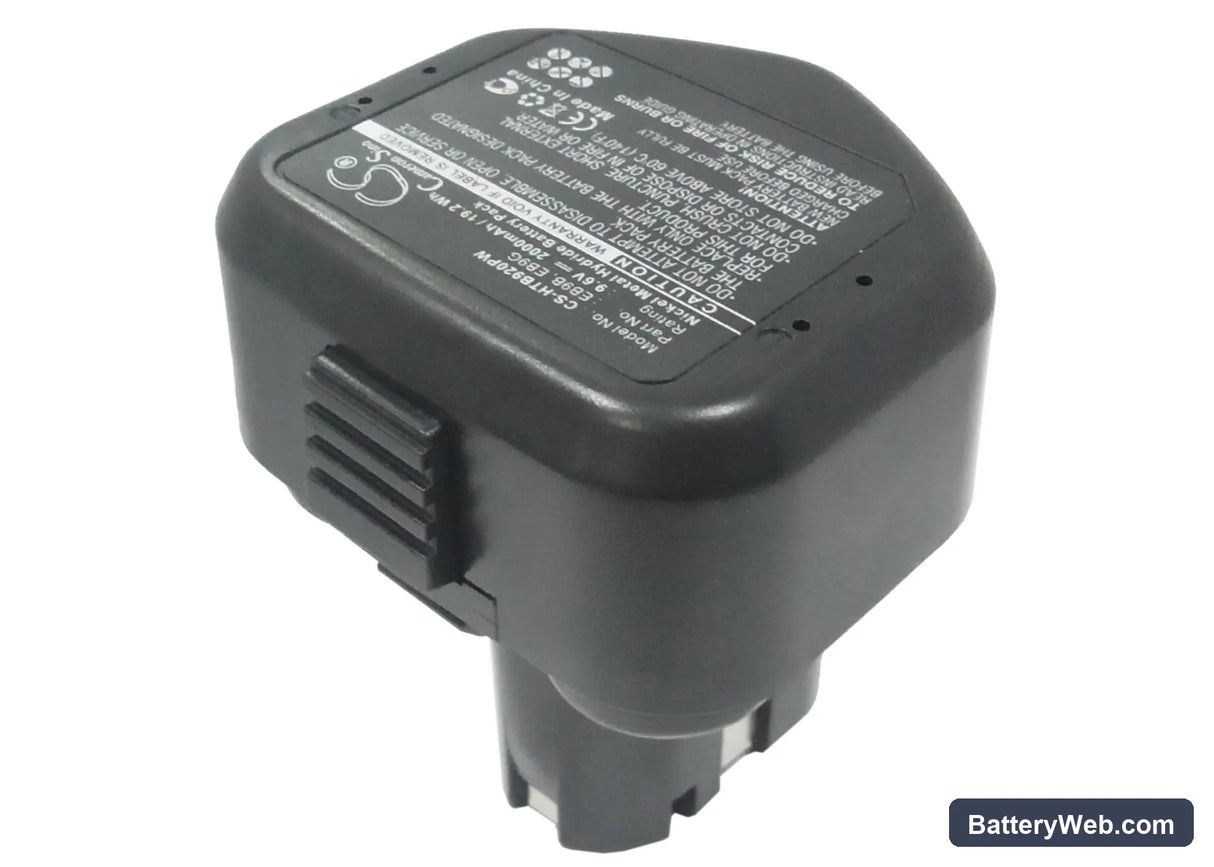 Hitachi CK 12D Replacement Battery, 9.6V, 2000mAh, Ni-MH 2
