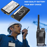 HYT TC-320 Replacement Battery, 3.7V, 1700mAh, Li-ion 6