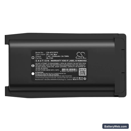 Relm RPU7500 Replacement Battery, 7.4V, 3350mAh, Li-ion 5