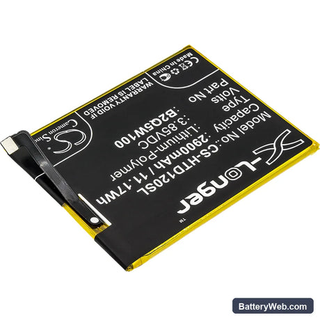 HTC U12 Replacement Battery, 3.85V, 2900mAh, Li-Polymer 2