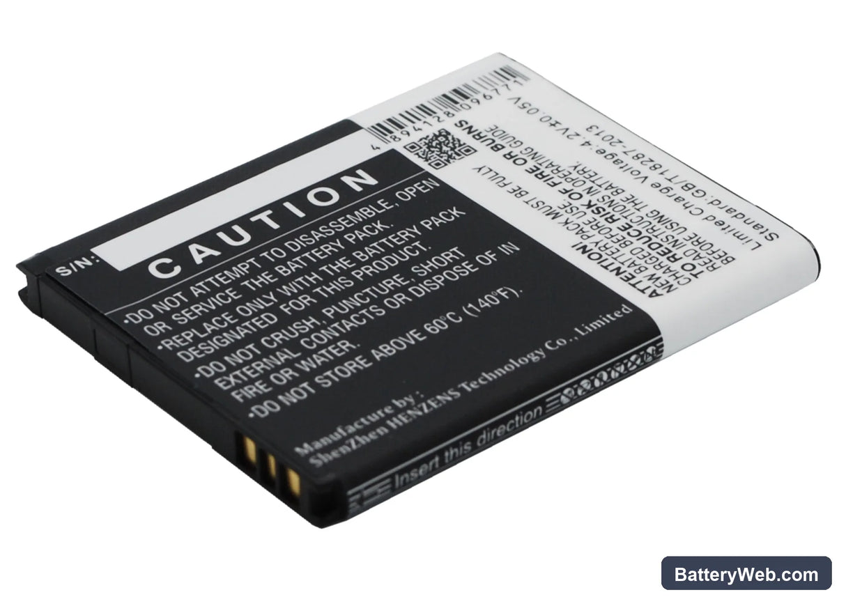HTC Desire C Replacement Battery, 3.7V, 1300mAh, Li-ion 4
