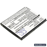 HTC Desire 210 Replacement Battery, 3.7V, 1450mAh, Li-Polymer 2