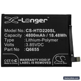 HTC Desire 20 Pro Replacement Battery, 3.85V, 4800mAh, Li-Polymer 3