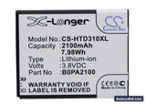 HTC D310 Replacement Battery, 3.8V, 2100mAh, Li-ion 1