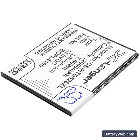 HTC Desire 526 Replacement Battery, 3.8V, 2000mAh, Li-ion 2