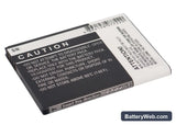 HTC Desire 606w Replacement Battery, 3.8V, 1800mAh, Li-ion 4
