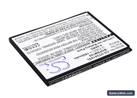 HTC Desire 616 Replacement Battery, 3.7V, 1800mAh, Li-ion 3