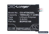 HTC Desire 626 Replacement Battery, 3.8V, 1900mAh, Li-Polymer 5