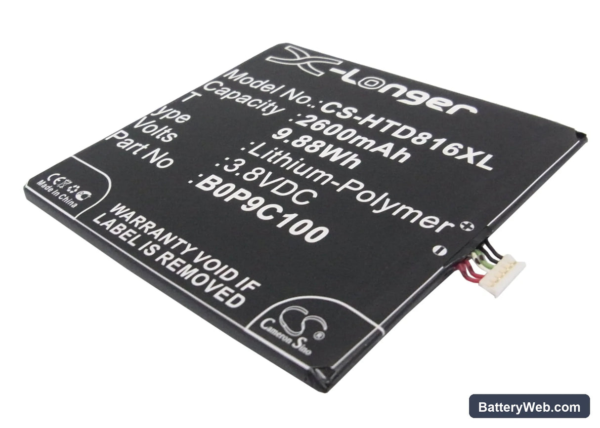 HTC A5 Replacement Battery, 3.8V, 2600mAh, Li-Polymer 1