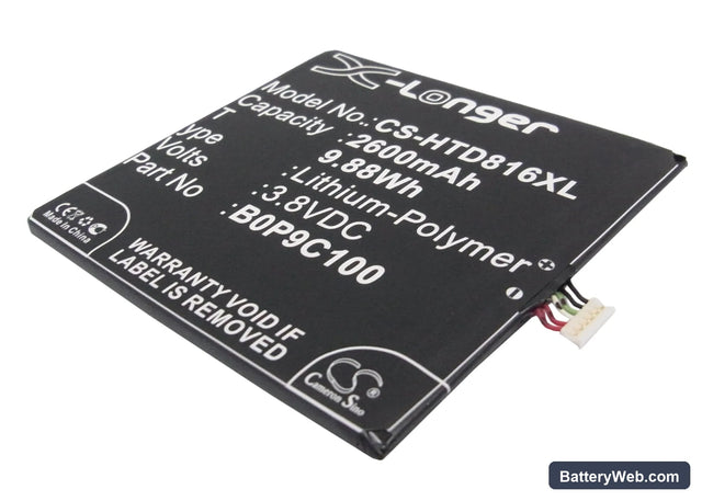 HTC A5 Replacement Battery, 3.8V, 2600mAh, Li-Polymer 1