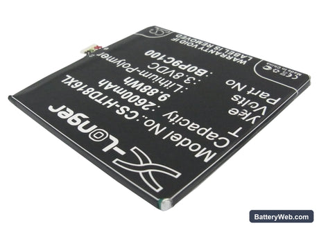 HTC A5 Replacement Battery, 3.8V, 2600mAh, Li-Polymer 2