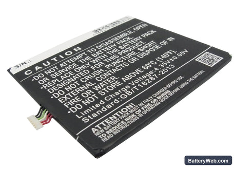 HTC A5 Replacement Battery, 3.8V, 2600mAh, Li-Polymer 4