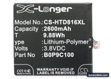 HTC A5 Replacement Battery, 3.8V, 2600mAh, Li-Polymer 5
