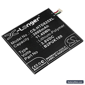 HTC Desire 825 Replacement Battery, 3.8V, 3000mAh, Li-Polymer 1