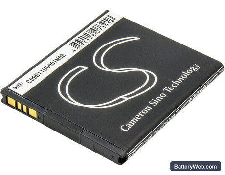 HTC e1 Replacement Battery, 3.7V, 1500mAh, Li-ion 3