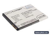 HTC e1 Replacement Battery, 3.7V, 2100mAh, Li-ion 1