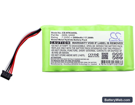 Hioki 3196 Replacement Battery, 7.2V, 2400mAh, Ni-MH 3