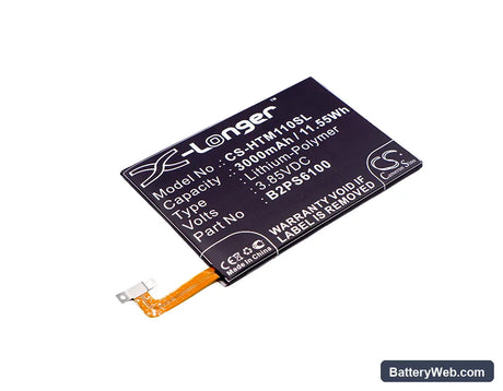 HTC One M10 Replacement Battery, 3.85V, 3000mAh, Li-Polymer 1