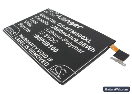 HTC M8 Replacement Battery, 3.8V, 2600mAh, Li-Polymer 1
