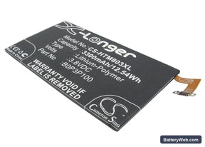 HTC One Max Replacement Battery, 3.8V, 3300mAh, Li-Polymer 1