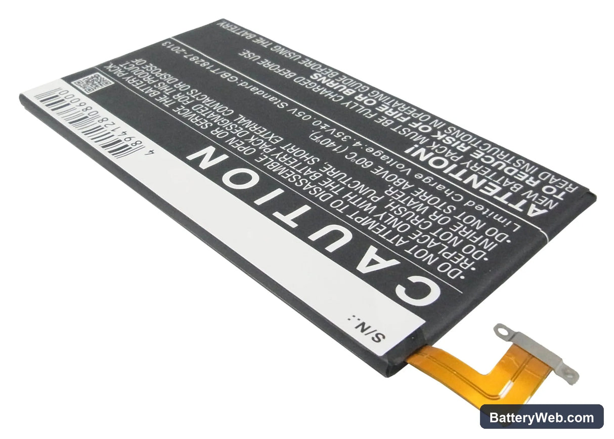 HTC One Max Replacement Battery, 3.8V, 3300mAh, Li-Polymer 3