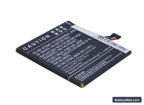 HTC Desire Eye Replacement Battery, 3.85V, 2400mAh, Li-Polymer 4