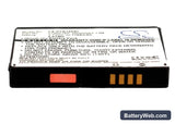 HTC H4242 Replacement Battery, 3.7V, 1100mAh, Li-ion 5