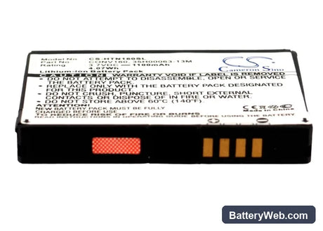 HTC H4242 Replacement Battery, 3.7V, 1100mAh, Li-ion 5