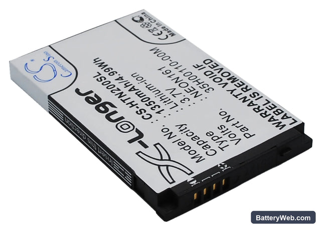 HTC Touch Dual 850 Replacement Battery, 3.7V, 1350mAh, Li-ion 1