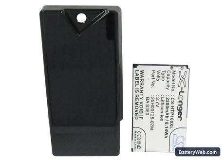 HTC Touch Diamond 2 Replacement Battery, 3.7V, 2200mAh, Li-ion 5