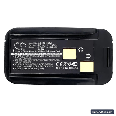 Bullard TI Commander Thermal Imager Replacement Battery, 9.6V, 2500mAh, Ni-MH 6