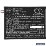 HTC P510 Replacement Battery, 3.7V, 3150mAh, Li-Polymer 3