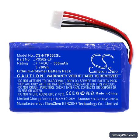 HP Sprocket 100 Replacement Battery, 7.4V, 500mAh, Li-Polymer 3