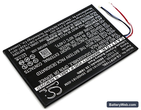 HTC Jetstream Replacement Battery, 3.7V, 6800mAh, Li-Polymer 2
