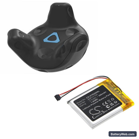 HTC Vive 2.0 tracker Replacement Battery, 3.7V, 500mAh, Li-Polymer 6