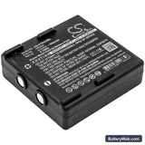 Hetronic Ergo Replacement Battery, 9.6V, 600mAh, Ni-MH 1