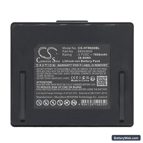 Hetronic NOVA XXL Replacement Battery, 3.7V, 7800mAh, Li-ion 5