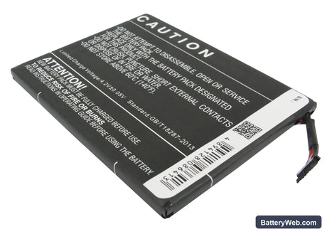 HTC R7 Replacement Battery, 3.7V, 3250mAh, Li-Polymer 4