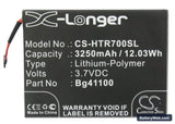 HTC R7 Replacement Battery, 3.7V, 3250mAh, Li-Polymer 5
