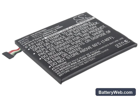 HTC One X Replacement Battery, 3.8V, 1800mAh, Li-Polymer 1