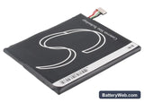 HTC One X Replacement Battery, 3.8V, 1800mAh, Li-Polymer 3