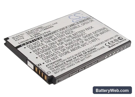 HTC One ST Replacement Battery, 3.7V, 1400mAh, Li-ion 1