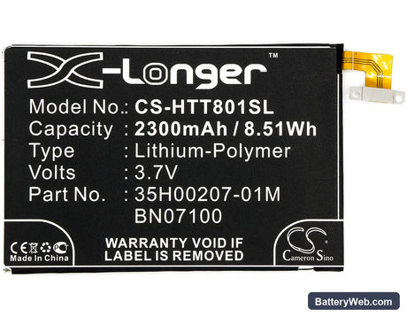 Google Play Edition Replacement Battery, 3.7V, 2300mAh, Li-Polymer 5