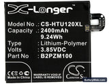 HTC U Play Replacement Battery, 3.85V, 2400mAh, Li-Polymer 5