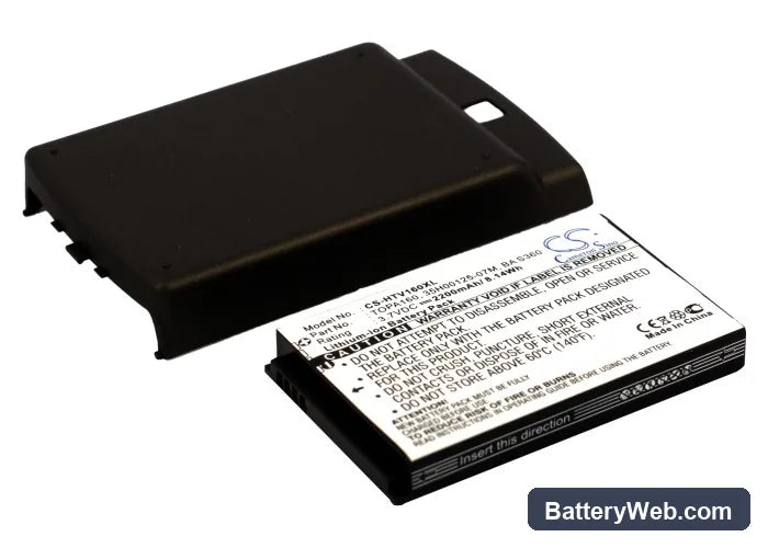 T-Mobile MDA Compact V Replacement Battery, 3.7V, 2200mAh, Li-ion 1