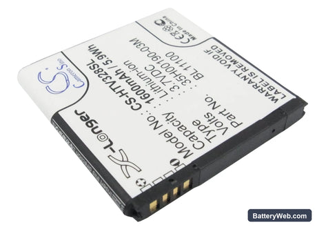 HTC Desire V Replacement Battery, 3.7V, 1600mAh, Li-ion 2
