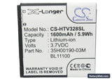 HTC Desire V Replacement Battery, 3.7V, 1600mAh, Li-ion 5