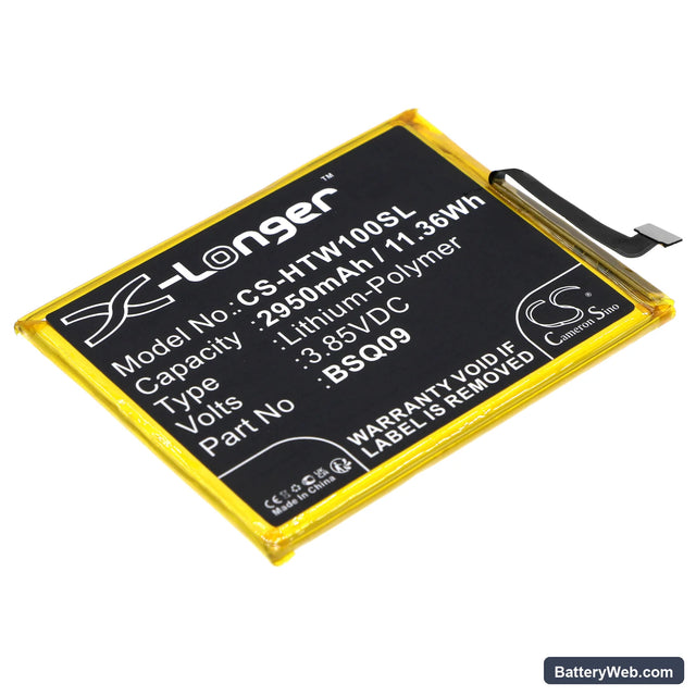 HTC Wildfire E1 Replacement Battery, 3.85V, 2950mAh, Li-Polymer 1